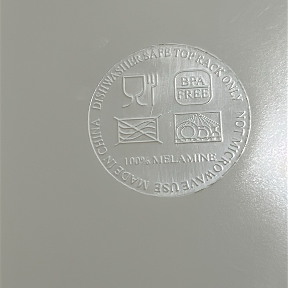 Beach House Melamine Dinnerware Set for 6. Outdoor/Indoor - Picture 4 of 4